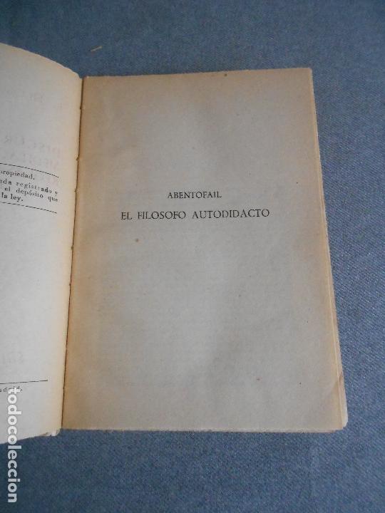 Libros de segunda mano: ABERTUFAIL. EL FILOSOFO AUTODIDACTA - Foto 3