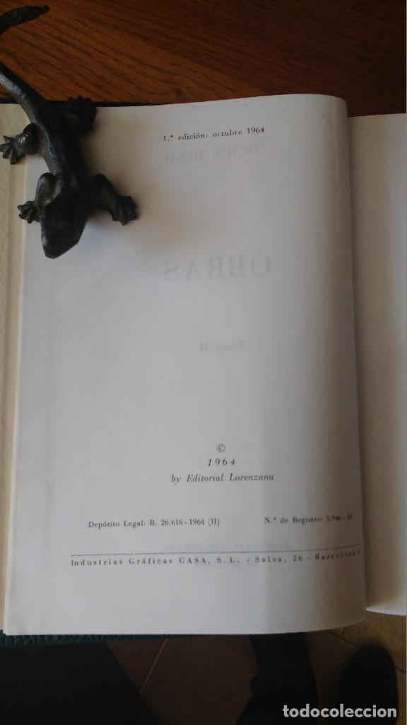 Libros de segunda mano: Obras de Victor Hugo. Tomo II, Los Miserables.1964 - Foto 5