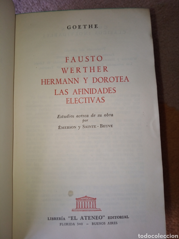 Libros de segunda mano: Goethe, obras escogidas - Foto 5