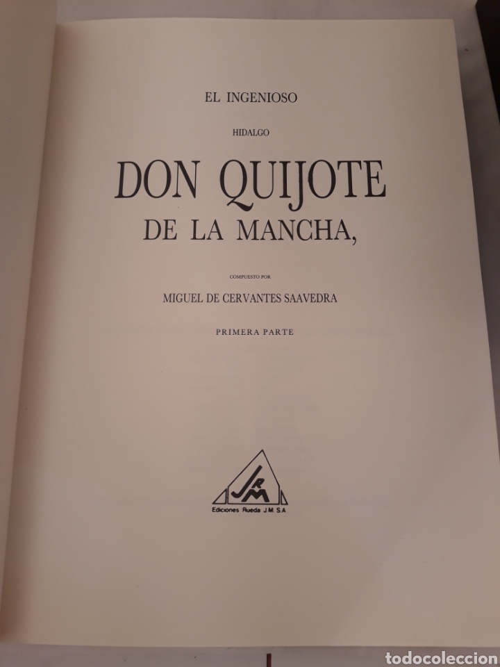 Libros de segunda mano: Don Quijote de la Mancha.2 tomos.ediciones Rueda 1994. - Foto 3