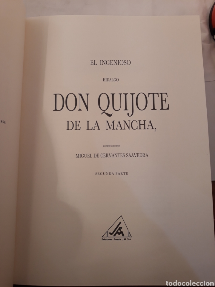 Libros de segunda mano: Don Quijote de la Mancha.2 tomos.ediciones Rueda 1994. - Foto 11