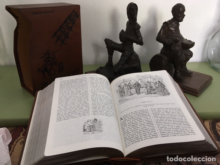 Libros de segunda mano: Conjunto Don Quijote edici&oacute;n IV centenario y sujetalibros - Foto 5