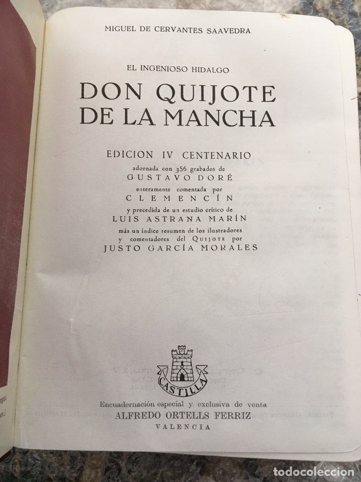 Libros de segunda mano: Conjunto Don Quijote edici&oacute;n IV centenario y sujetalibros - Foto 6