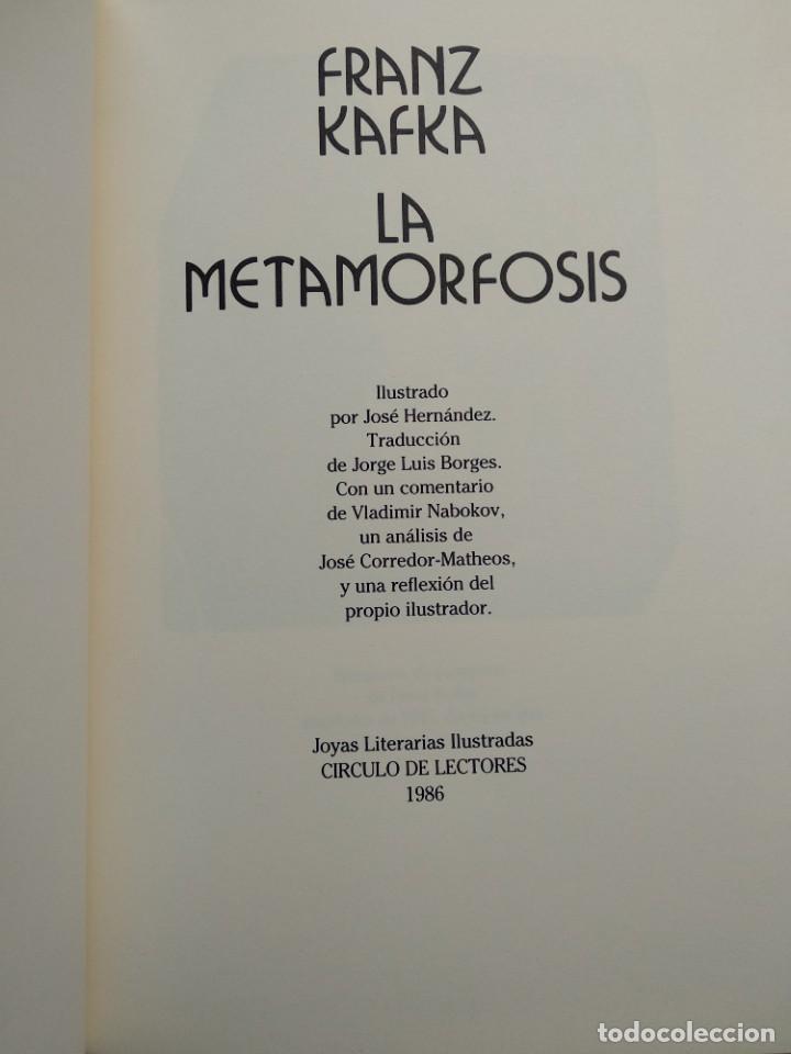 Libros de segunda mano: La metamorfosis,de Kafka. C&iacute;rculo de lectores - Foto 2