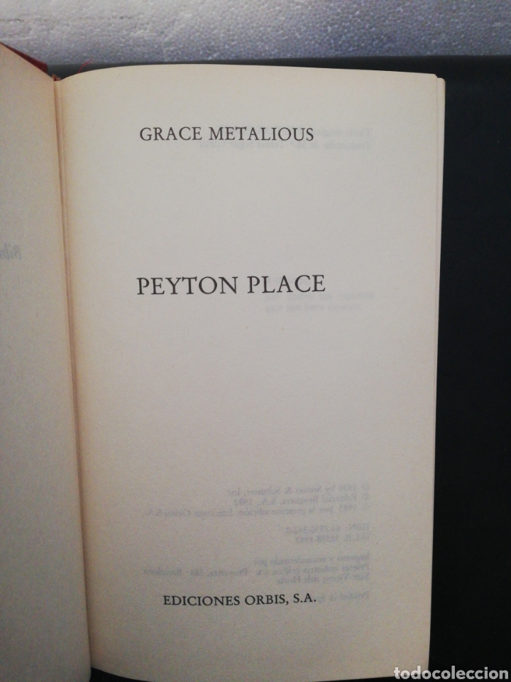 Libros de segunda mano: Peyton Place. Grace Metalios. Biblioteca grandes &eacute;xitos - Foto 2