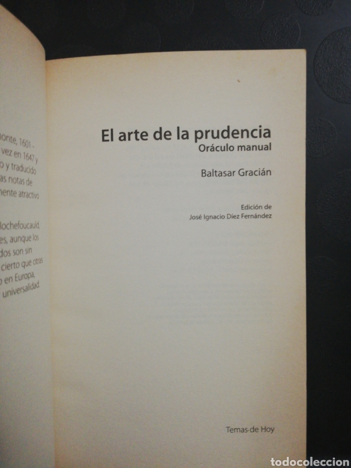Libros de segunda mano: El arte de la prudencia. Baltasar graci&aacute;n - Foto 3