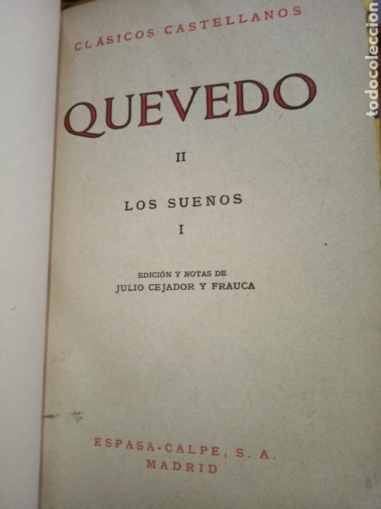 Libros de segunda mano: Los sue&ntilde;os. Quevedo - Foto 3