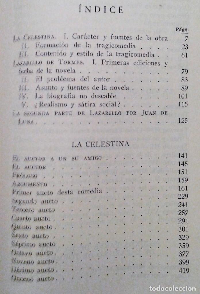 Libros de segunda mano: LIBRO. LA CELESTINA Y LAZARILLOS. 1959 - Foto 13
