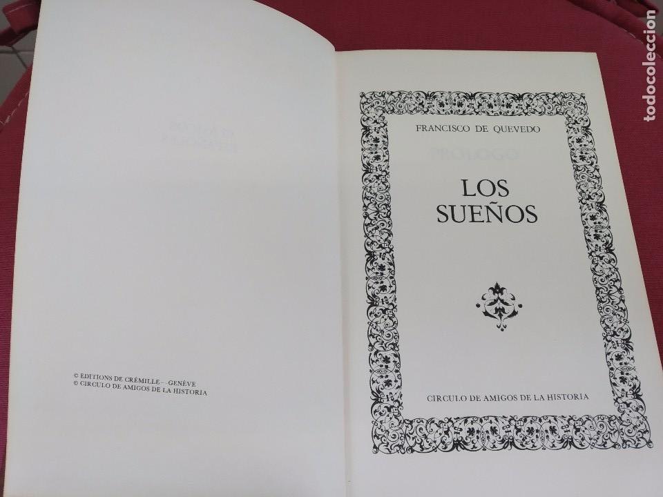 Libros de segunda mano: LOS SUE&Ntilde;OS - FRANCISCO DE QUEVEDO - CIRCULO DE AMIGOS DE LA HISTORIA - Foto 4