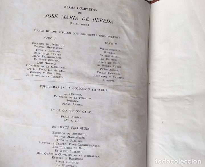 Libros de segunda mano: Jos&eacute; Mar&iacute;a Pereda. AGUILAR - Foto 7