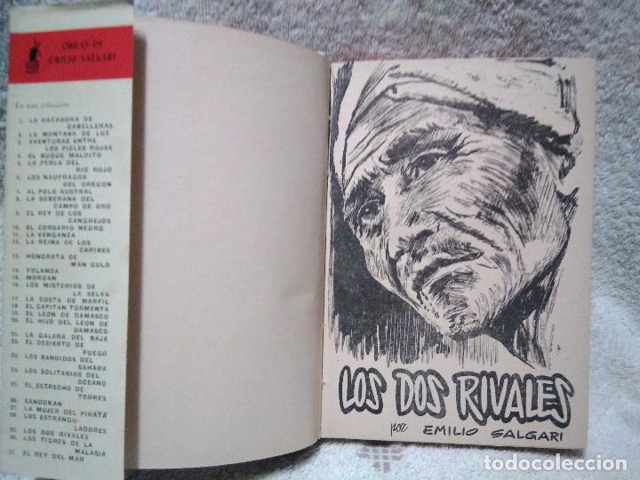 Libros de segunda mano: Tres novelas de aventuras de Emilio Salgari - Foto 5