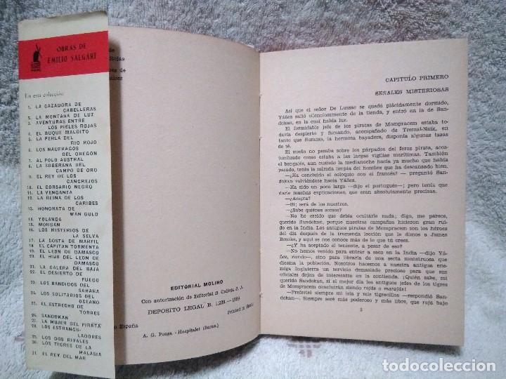 Libros de segunda mano: Tres novelas de aventuras de Emilio Salgari - Foto 6