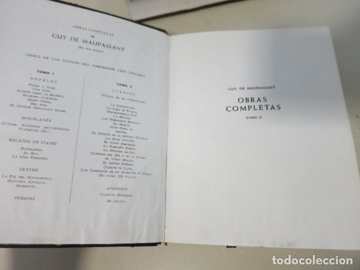 Libros de segunda mano: AGUILAR GUY DE MAUPASSANT TOMO UNO SOLAMENTE - Foto 3