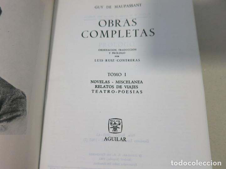 Libros de segunda mano: AGUILAR GUY DE MAUPASSANT TOMO UNO SOLAMENTE - Foto 5