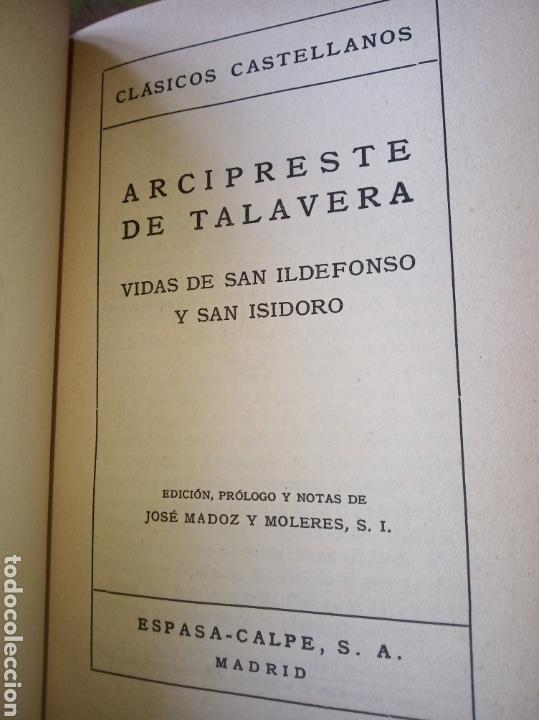 Libros de segunda mano: Vidas de San Ildefonso y San Isidro. Arcipreste de Hita. - Foto 6