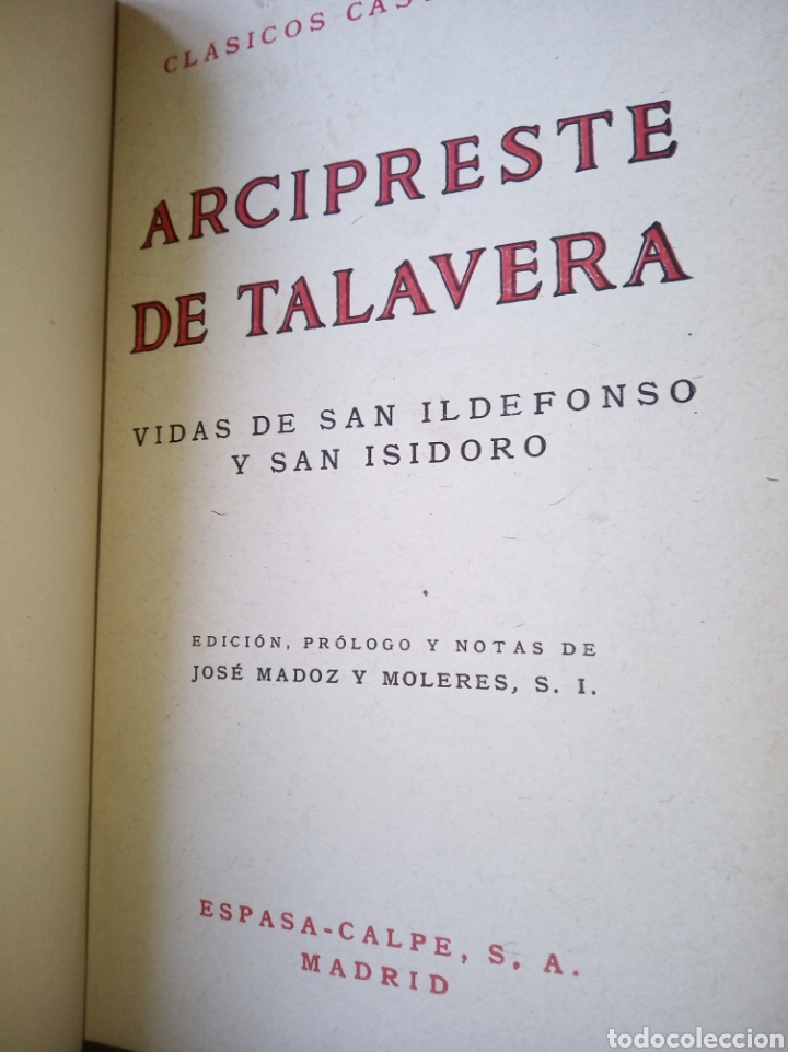 Libros de segunda mano: Vidas de San Ildefonso y San Isidro. Arcipreste de Hita. - Foto 5