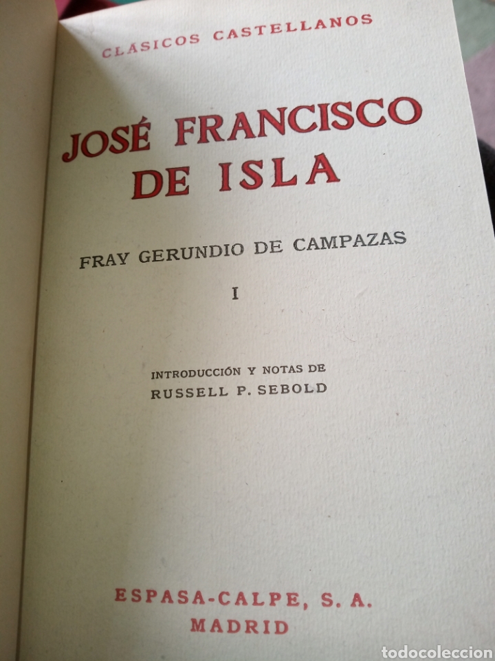 Libros de segunda mano: Fray Gerundio de Campanas. Jos&eacute; Francisco de Isla. - Foto 5