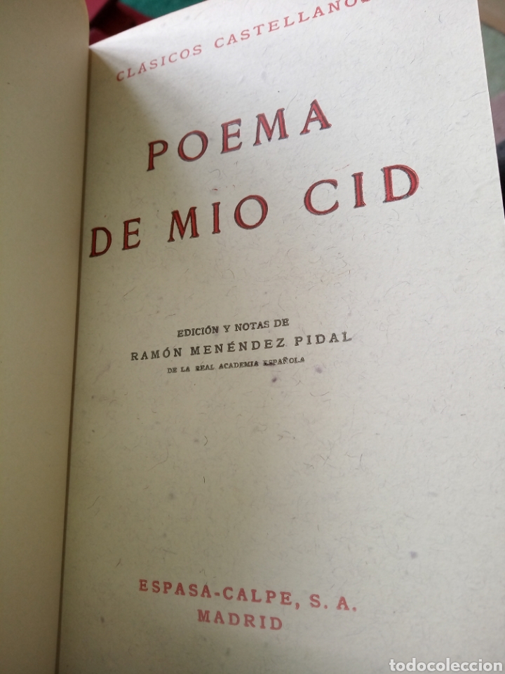 Libros de segunda mano: Poema del M&iacute;o Cid. - Foto 5
