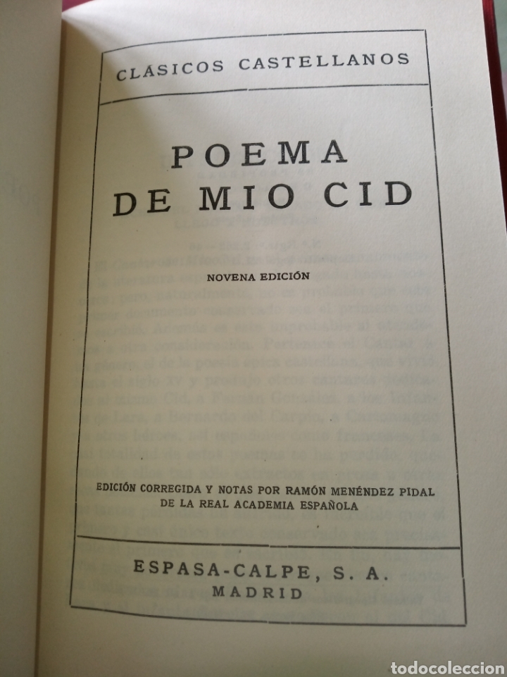 Libros de segunda mano: Poema del M&iacute;o Cid. - Foto 6