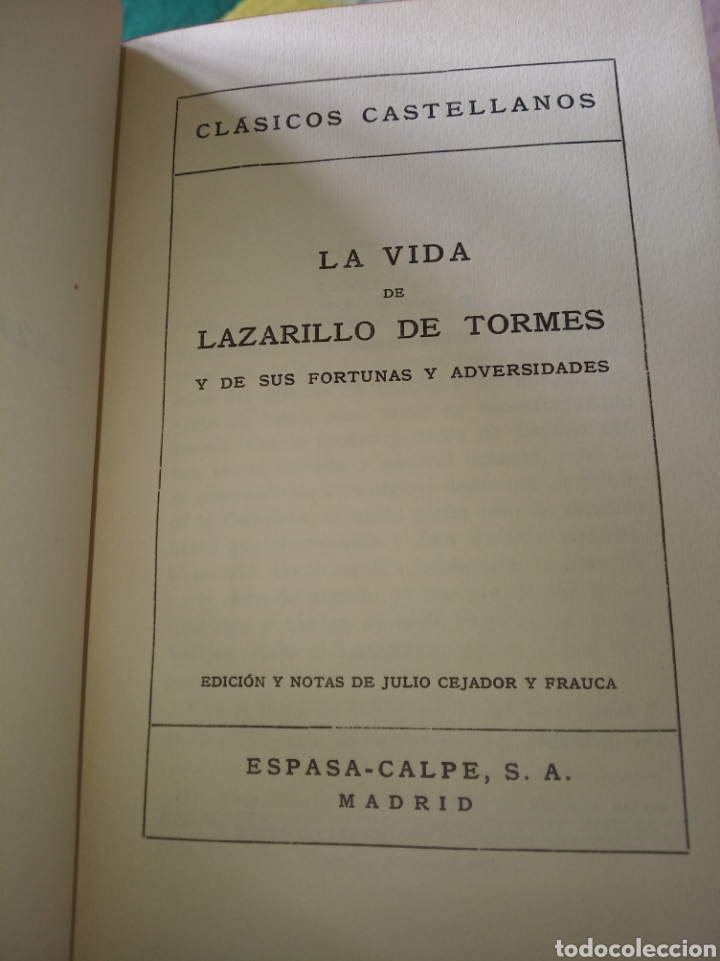 Libros de segunda mano: La vida del Lazarillo de Tormes. - Foto 6