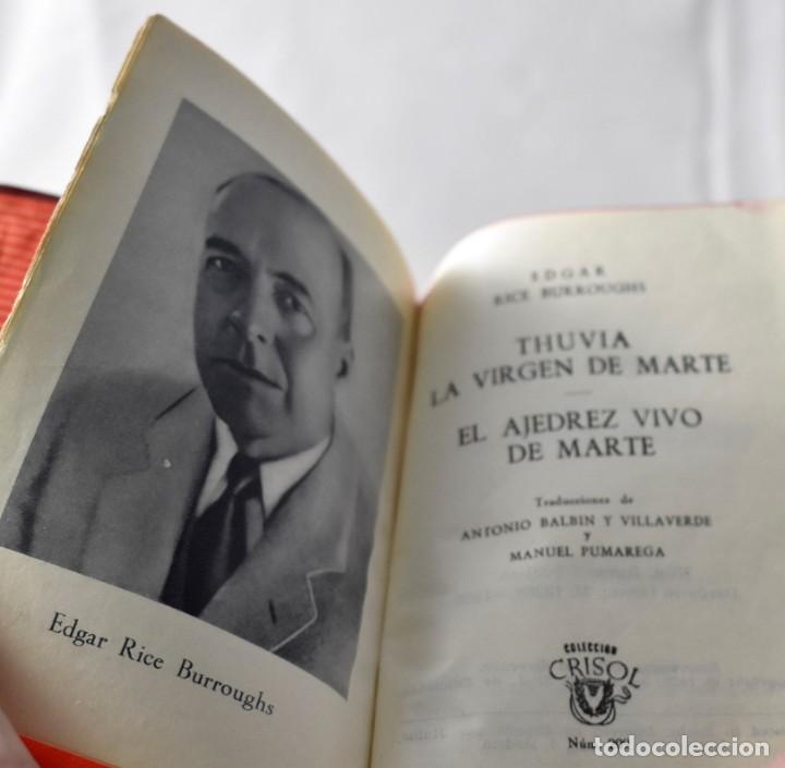Libros de segunda mano: Thuvia, la virgen de Marte/El ajedrez vivo de Marte. Edgar Rice Burroughs - Foto 2