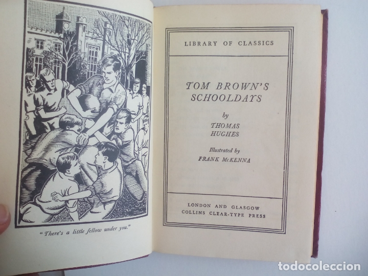 Libros de segunda mano: TOM BROWNS SCHOOLDAYS. THOMAS HUGHES. Collins Clear Type Press - Foto 1