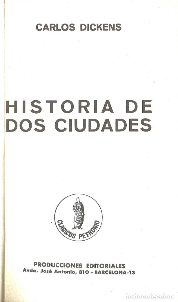 Libros de segunda mano: Historia de dos ciudades. Charles Dickens. 1973 - Foto 2