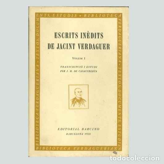 Libros de segunda mano: Escrits in&egrave;dits de Jacint Verdaguer - Foto 1