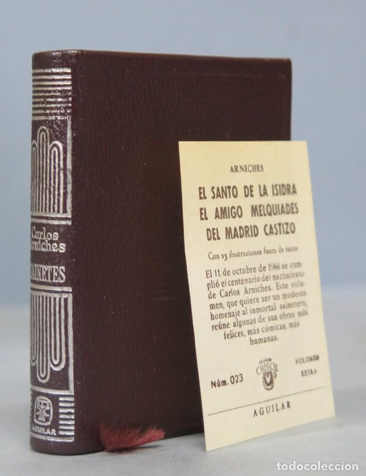 Libros de segunda mano: 1966.- SAINETES. ARNICHES. CRISOLIN. AGUILAR - Foto 1
