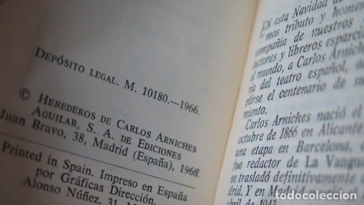 Libros de segunda mano: 1966.- SAINETES. ARNICHES. CRISOLIN. AGUILAR - Foto 2