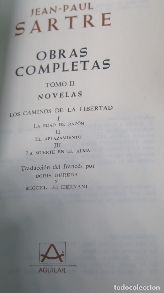 Libros de segunda mano: 1977.- NOVELAS. SARTRE. AGUILAR. II - Foto 2