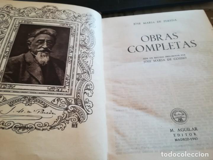 Libros de segunda mano: Jos&eacute; M. de Pereda - Obras Completas - M. Aguilar Editor 1943 - Foto 6