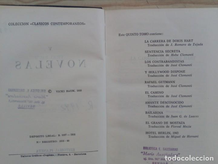 Libros de segunda mano: Vicki Baum - Novelas - 4 Tomos - 1958 - Planeta - Foto 5