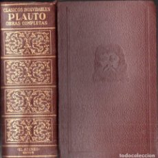 Libros de segunda mano: PLAUTO : OBRAS COMPLETAS (ATENEO, 1947) TRADUCCIÓN DE MARTÍN ROBLES.. Lote 170093424