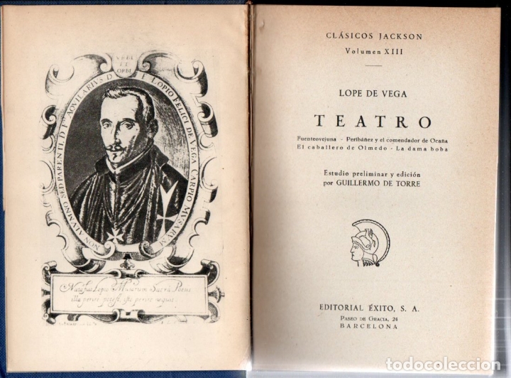 Libros de segunda mano: LOPE DE VEGA . TEATRO (JACKSON, 1957) - Foto 1