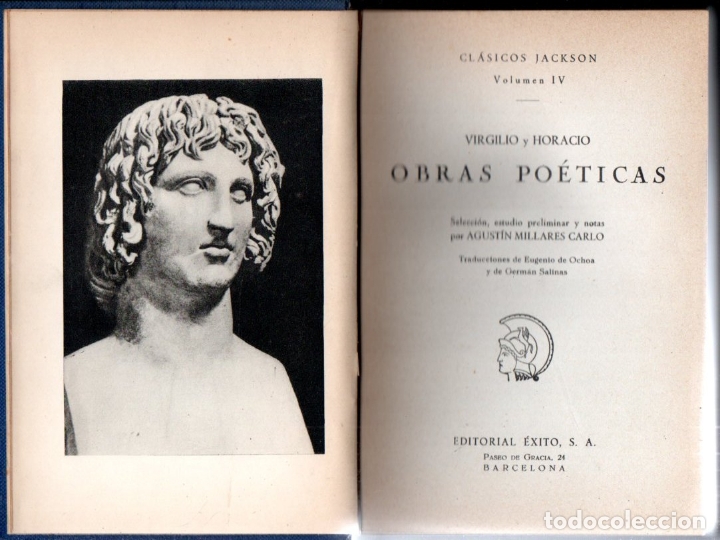 Libros de segunda mano: VIRGILIO Y HORACIO : OBRAS PO&Eacute;TICAS (JACKSON, 1957) - Foto 1