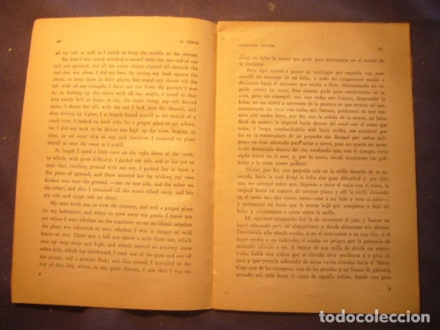 Libros de segunda mano: DANIEL DE FOE: - ROBINSON CRUSOE - (TEXTOS BILING&Uuml;ES: INGLES-ESPA&Ntilde;OL) - Foto 2