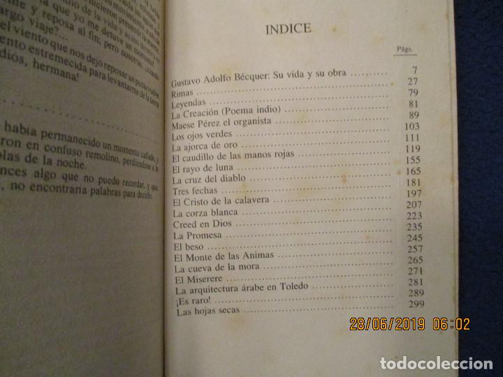 Libros de segunda mano: RIMAS Y LEYENDAS Gustavo Adolfo B&eacute;cquer M.E. Editores 1995 - Foto 4