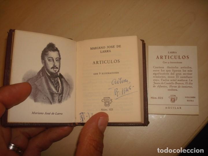 Libros de segunda mano: LARRA. ART&Iacute;CULOS. AGUILAR. CRISOL&Iacute;N N&ordm;25. - Foto 3