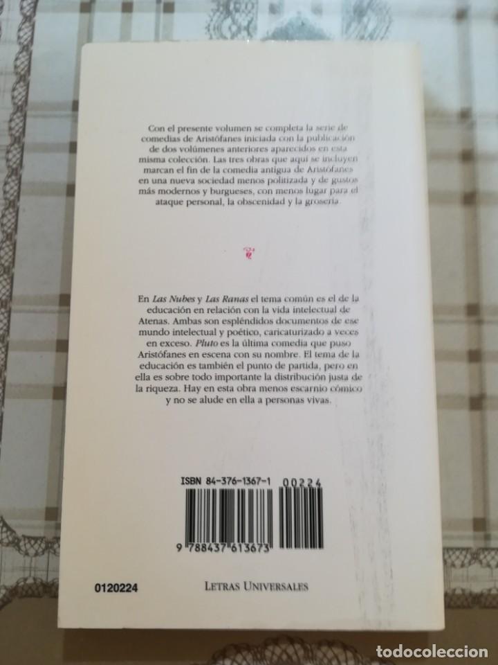 Libros de segunda mano: Las Nubes / Las Ranas / Pluto - Arist&oacute;fanes - Foto 2