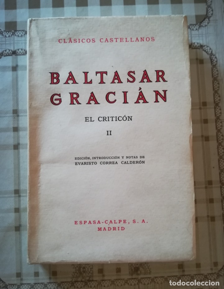 Libros de segunda mano: El critic&oacute;n II - Baltasar Graci&aacute;n - Foto 1