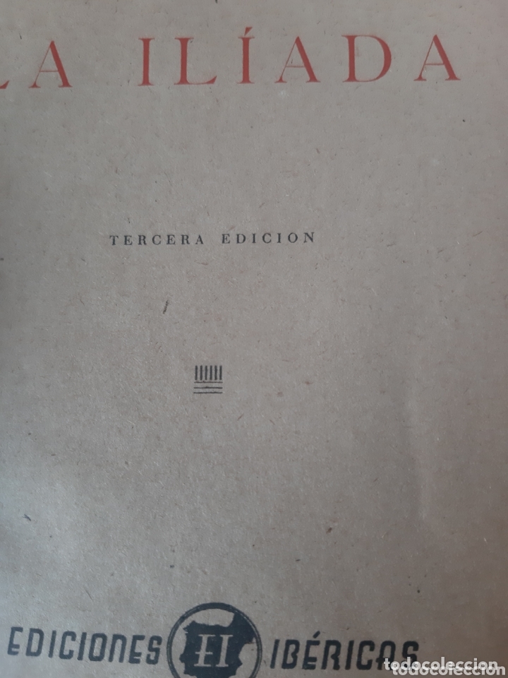 Libros de segunda mano: HOMERO LA ILIADA TERCERA EDICION 1941 - Foto 5