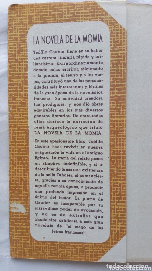 Libros de segunda mano: La novela de la momia. Te&oacute;filo Gautier. - Foto 6