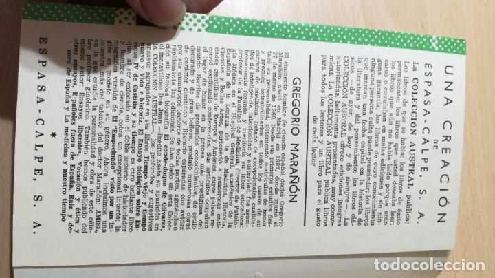 Libros de segunda mano: AMIEL - GREGORIO MARA&Ntilde;ON	 / 	AUSTRAL	 / 	I-105 - Foto 4
