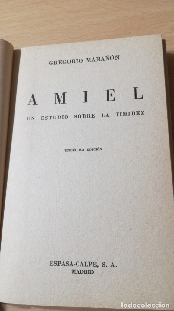 Libros de segunda mano: AMIEL - GREGORIO MARA&Ntilde;ON	 / 	AUSTRAL	 / 	I-105 - Foto 5