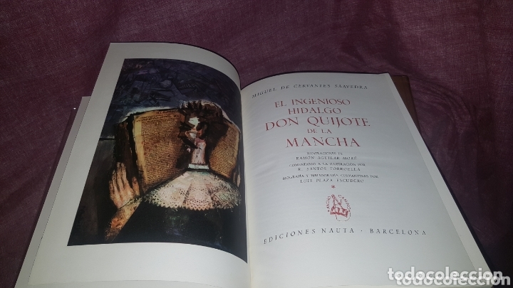 Libros de segunda mano: DON QUIJOTE DE LA MANCHA. 2 TOMOS. EDICIONES NAUTA. 1966 - Foto 8