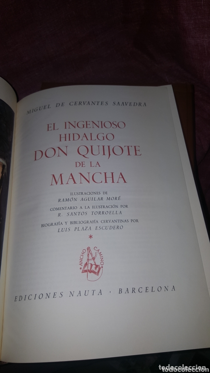 Libros de segunda mano: DON QUIJOTE DE LA MANCHA. 2 TOMOS. EDICIONES NAUTA. 1966 - Foto 9