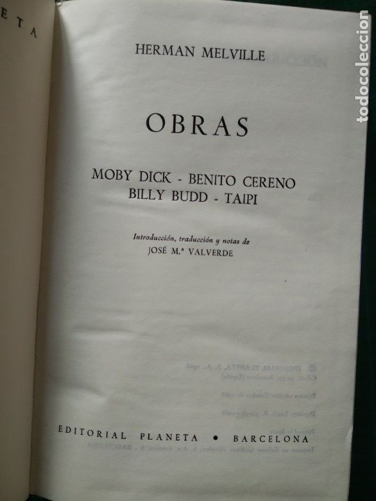 Libros de segunda mano: HERMAN MELVILLE - OBRAS.-- CL&Aacute;SICOS PLANETA - Foto 1