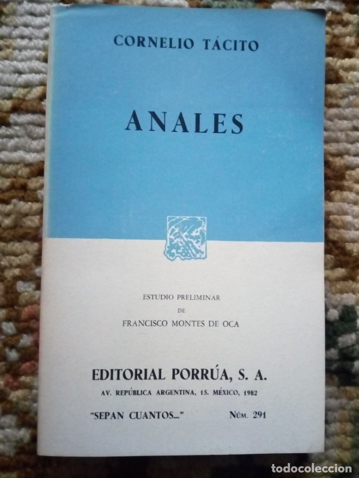 Libros de segunda mano: Anales. Autor: Cornelio T&aacute;cito. - Foto 1