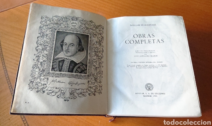 Libros de segunda mano: Aguilar, Shakespeare, 1951,buen estado, buen precio, original